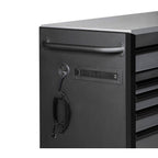 Heavy-Duty 72 in. W 15-Drawer, Deep Tool Chest Mobile Workbench in Matte Black with Stainless Steel Top and Dual Locks