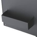 Heavy-Duty 61 in. W 10-Drawer 1-Door, Deep Tool Chest Mobile Workbench in Matte Black w/ Hardwood Top, Pegboard & Shelf