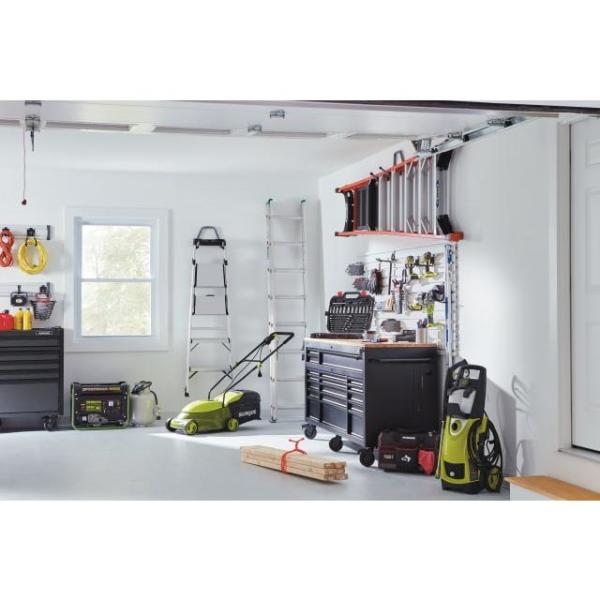 Heavy-Duty 72 in. W 18-Drawer, Deep Tool Chest Mobile Workbench in Matte Black with Adjustable-Height Hardwood Top