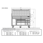 Heavy-Duty 61 in. W 10-Drawer 1-Door, Deep Tool Chest Mobile Workbench in Matte Black w/ Hardwood Top, Pegboard & Shelf